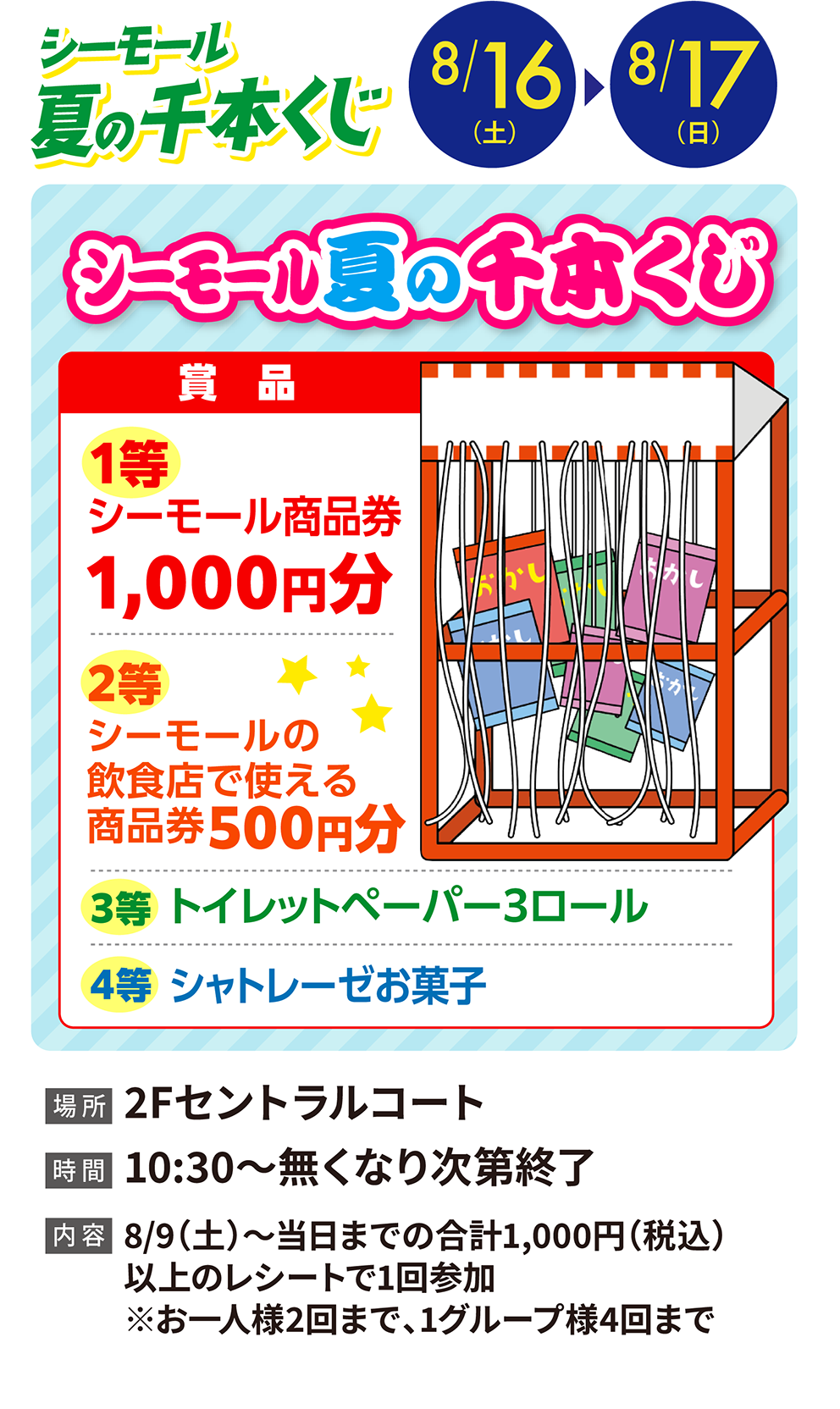 シーモール夏の千本くじ